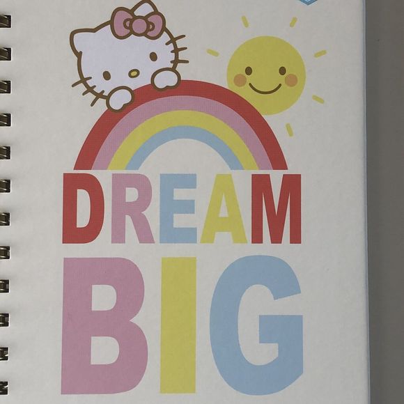 Sanrio Hello Kitty Dream Big 160 Lined Pages 5.5" x 8.5" Spiral Notebook - Picture 2 of 7